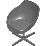 Ponder Side Chair with Arms 4 Star Base Model 68734