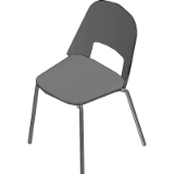 Stact Armless Chair Models 74311 74312 74313