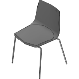 Trua 4-leg Seat Pad Chair Models 65360 65370 65460 65470