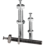 K0429 - Levelling feet ECO threaded spindles steel or stainless steel