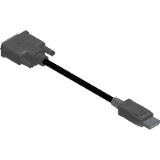 DisplayPort male to DVI male Dongle 2