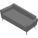 Serie 50 W, small sofa