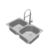 Nu-Petite Double Bowl Topmount Sink