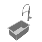 Professional Series Single ½ Bowl Undermount Sink