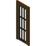 Door French Aluminum Single Panel S 20 Outswing