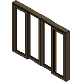 Door Lift Slide Aluminum Wood Clad 4 Panel Bi Part S 11