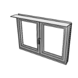Cs 68 Functional Window Inside Opening Double Vent 46mm