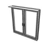 Cs 68 Functional Window Outside Opening Double Vent_76mm