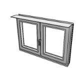Cs 86 Hi Functional Window inside Opening Double Vent 61mm