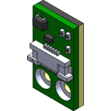 RLB rotary miniature PCB level incremental magnetic encoder