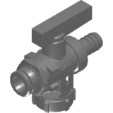 KFE Ball Valve with Male Thread with Hose Connection