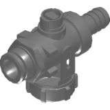 KFE Ball Valve with Male Thread without Handle with Hose Connection