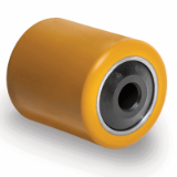 75HSF - TR polyurethane transpallet rollers, steel centre with labyrinths