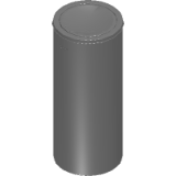 Tramontina 30L stainless steel swing bin with a polished finish