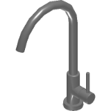 Tramontina stainless steel deck-mounted faucet