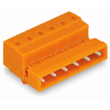 731-632/018-000 do 731-642/018-000 - Male connector with snap-in mounting foot pin spacing 7.62 mm / 0.3 in