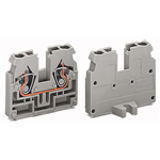 869-301 - END TERMINAL BLOCK LATERAL MARKING WITH FIXING FLANGES M3